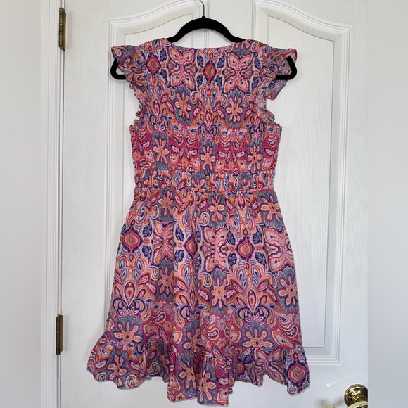 Anthropologie The Peregrine Pink and Purple Floral Mini Dress Size XS - Picture 5 of 12